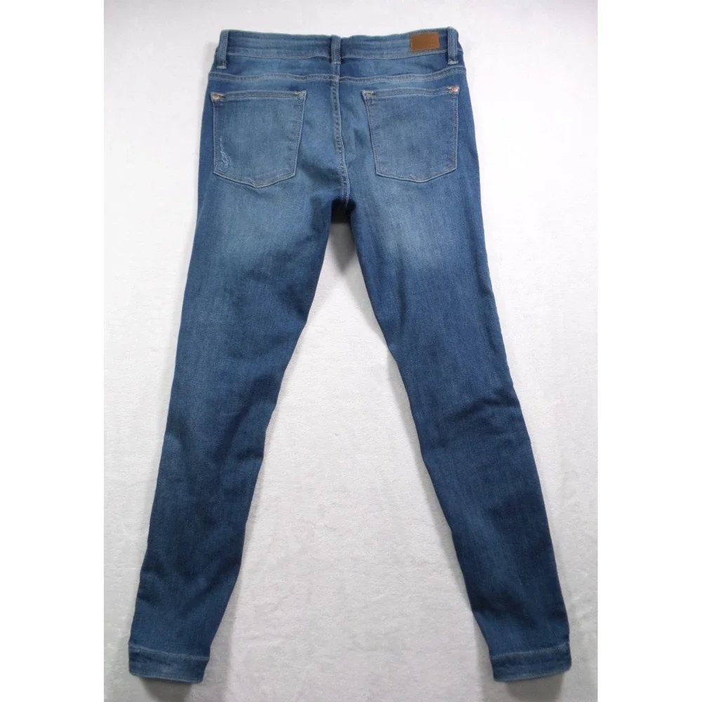 Judy Blue‎ Jeans Womens Size 11/30 Blue Denim Janette Camo Patch Skinny Fit